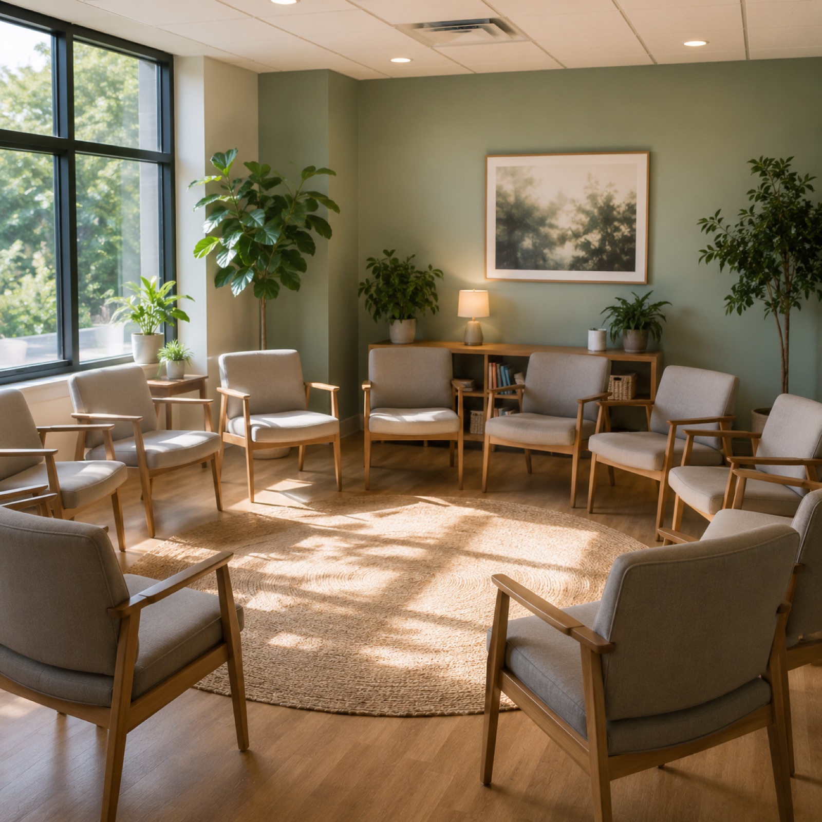 A group therapy room